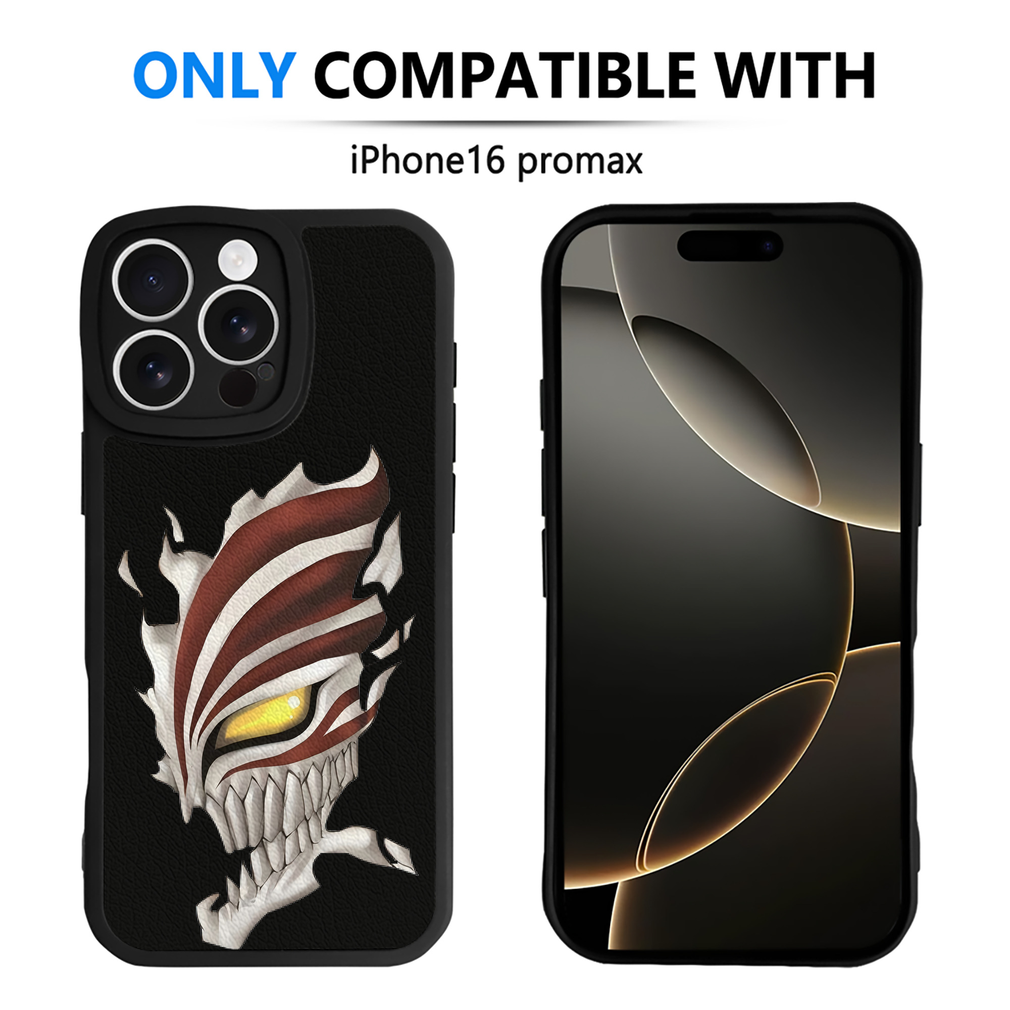 ブリーチ 黒崎一護（くろさき いちご）BLEACH Kurosaki Ichigo 【iPhone 16シリーズ対応】シリコンスマホケース（レザー調） 材質：シリコン